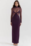 black grape maxi dress