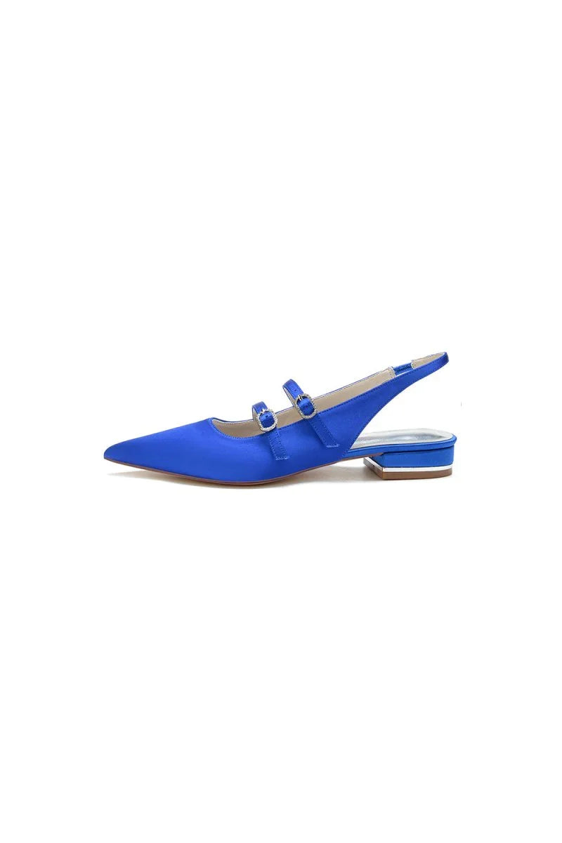 Simple Slingback Pointed Toe Flats