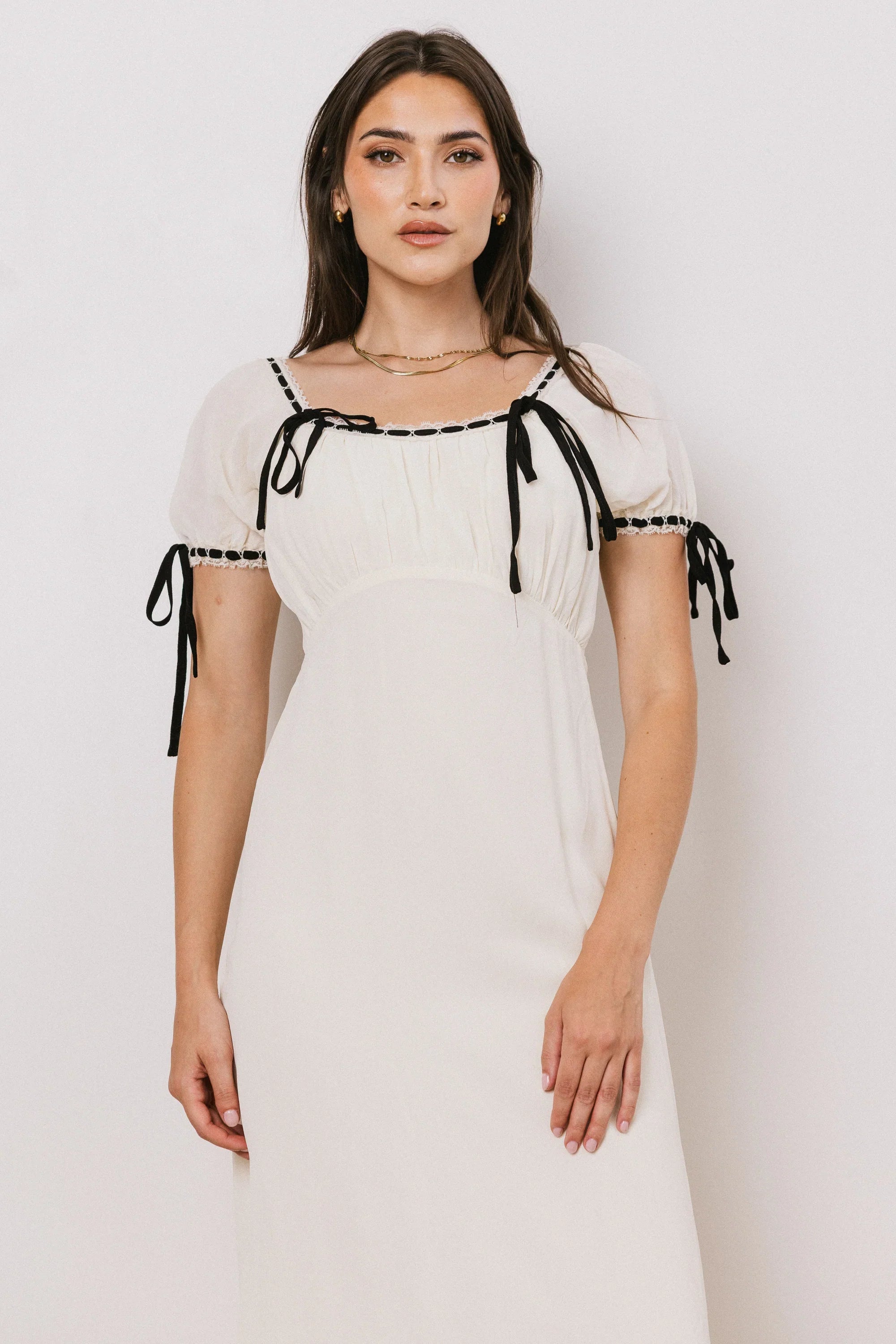 Quincy Lace Trim Midi Dress