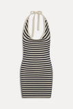 Moon Cloud Knit Mini Dress Barefoot Stripe