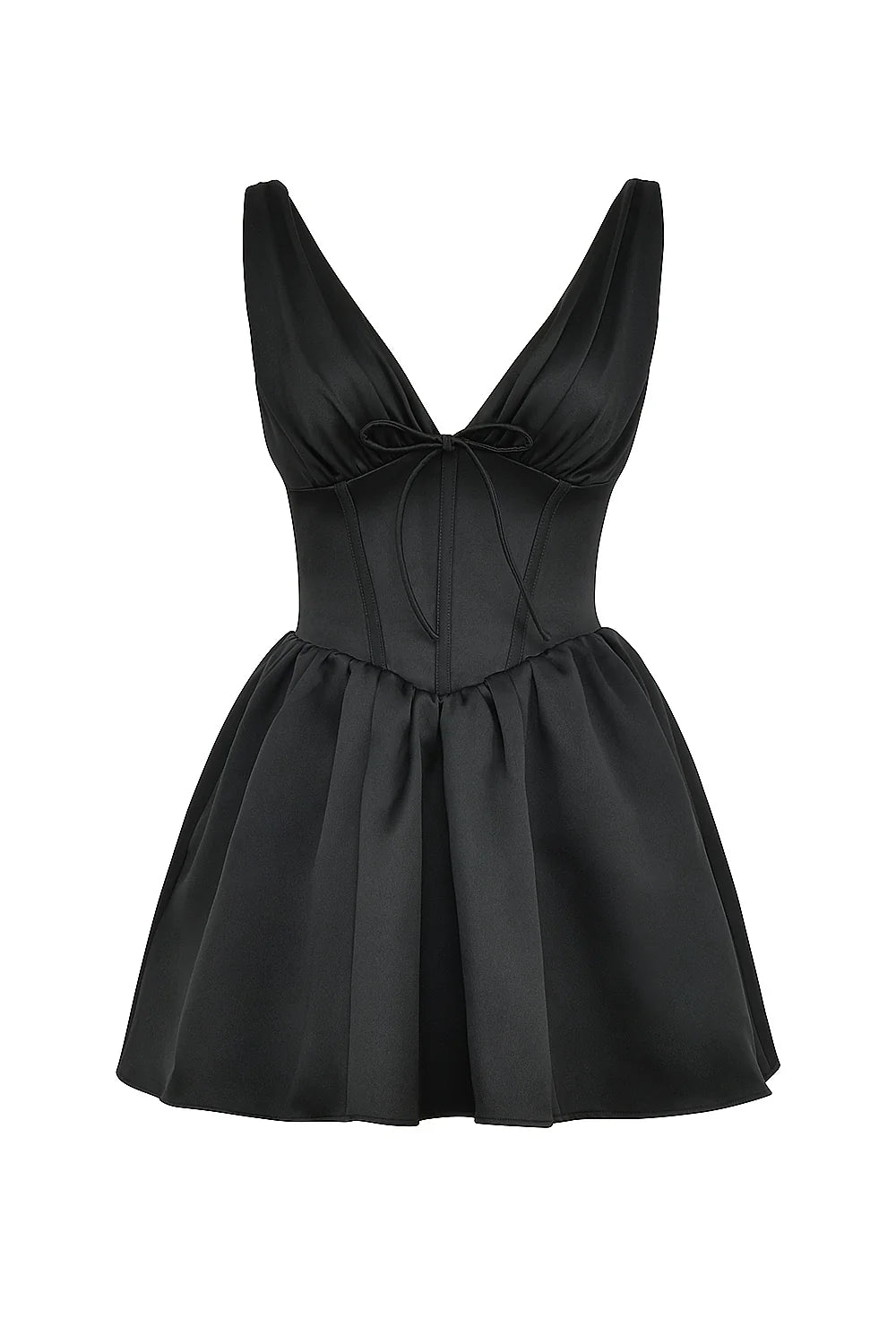 black satin mini dress sale