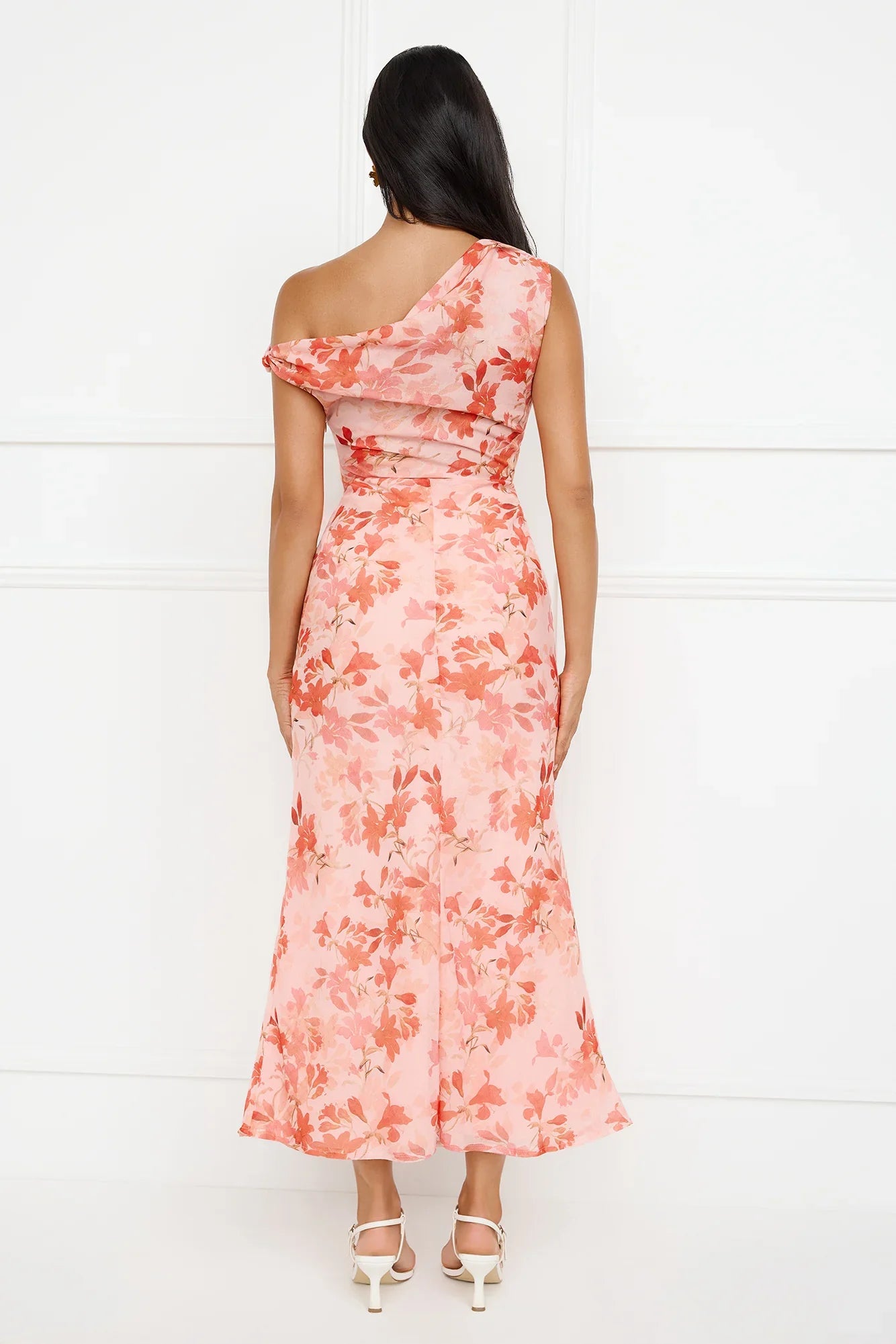 Coastline Chic Off Shoulder Maxi Dress Orange
