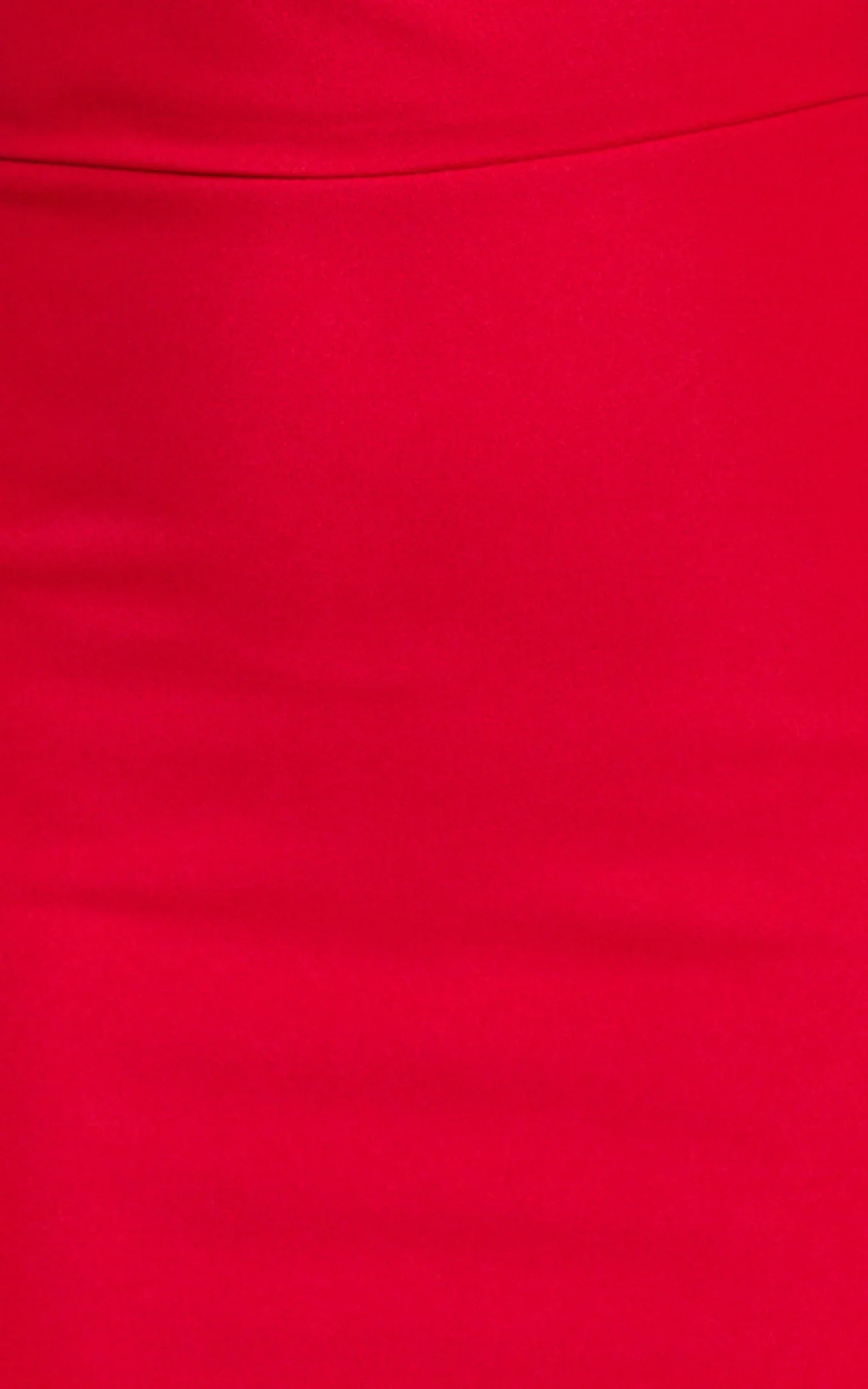 Nalfie Mini Dress Tipped Shoulder Jersey Drape Dress in Red