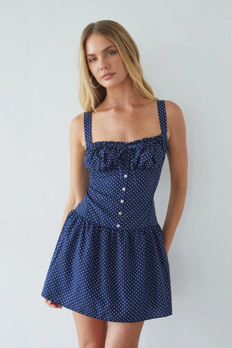 Kailan Polka Dot Mini Dress