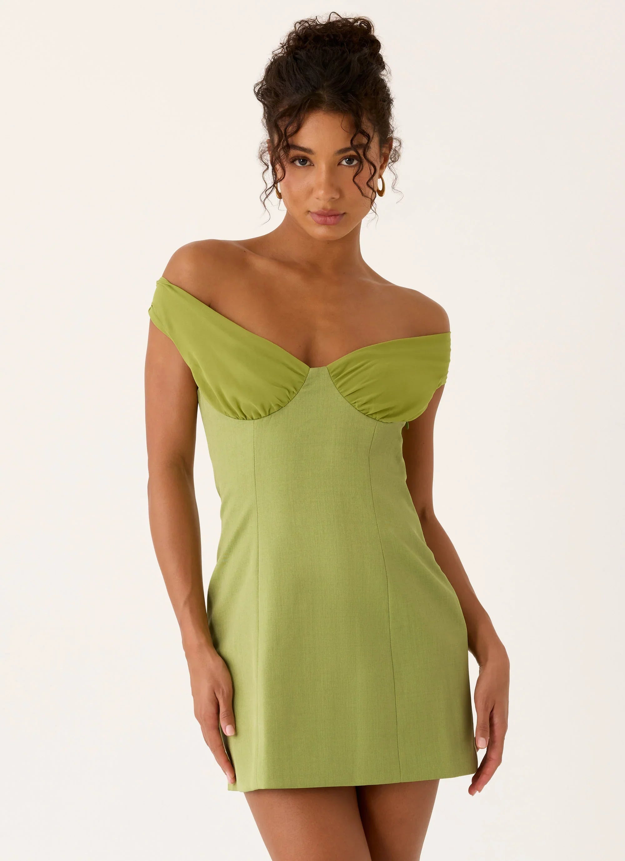 Caterina Mini Dress Fern Green