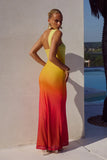 KYREE MAXI DRESS MIMOSA OMBRE