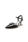 Pointed Toe Wedding Shoes with Pearl