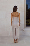 LUXE Spark Spell Midi Dress Silver
