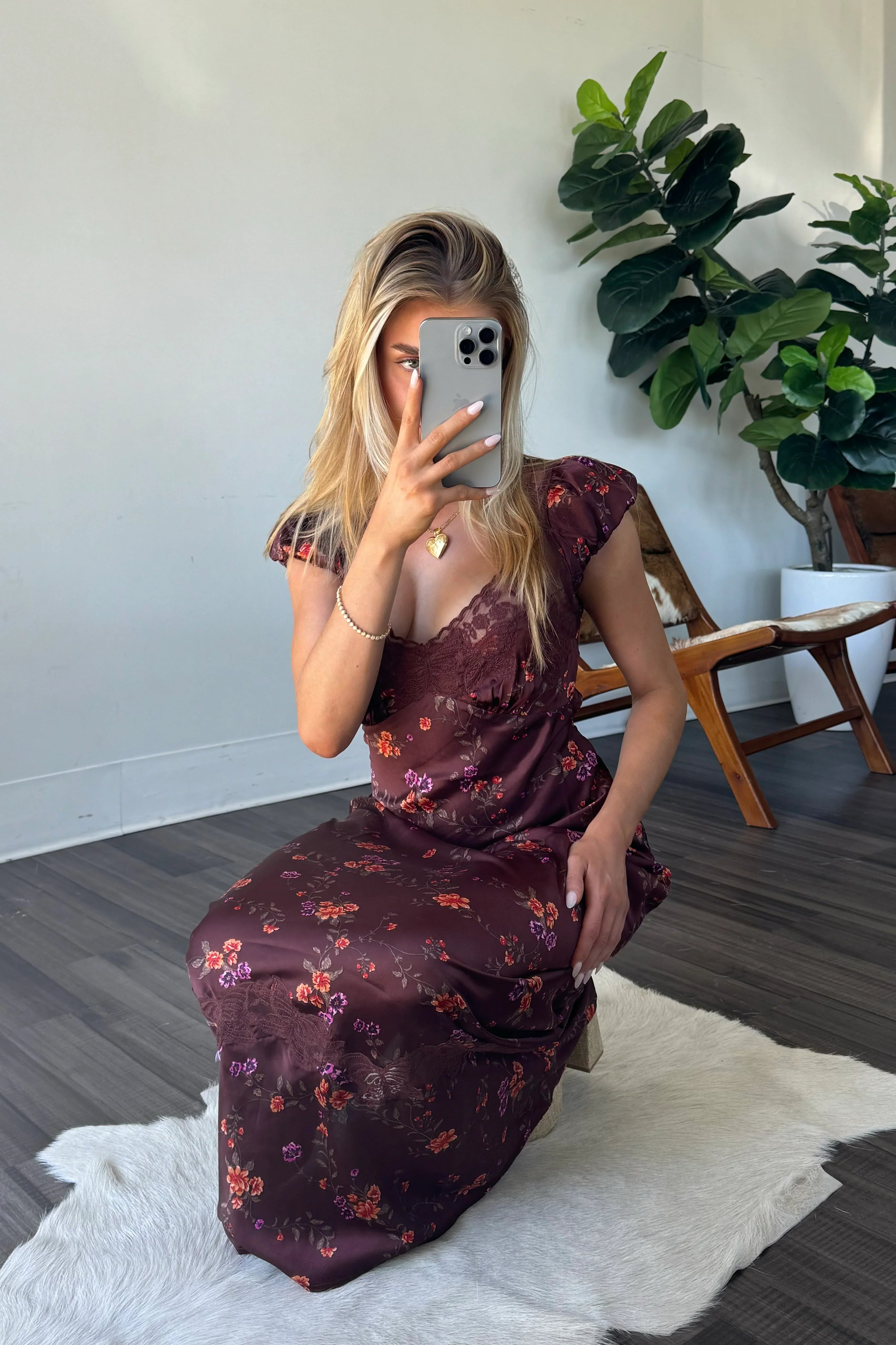 Free People Butterfly Babe Midi Dress