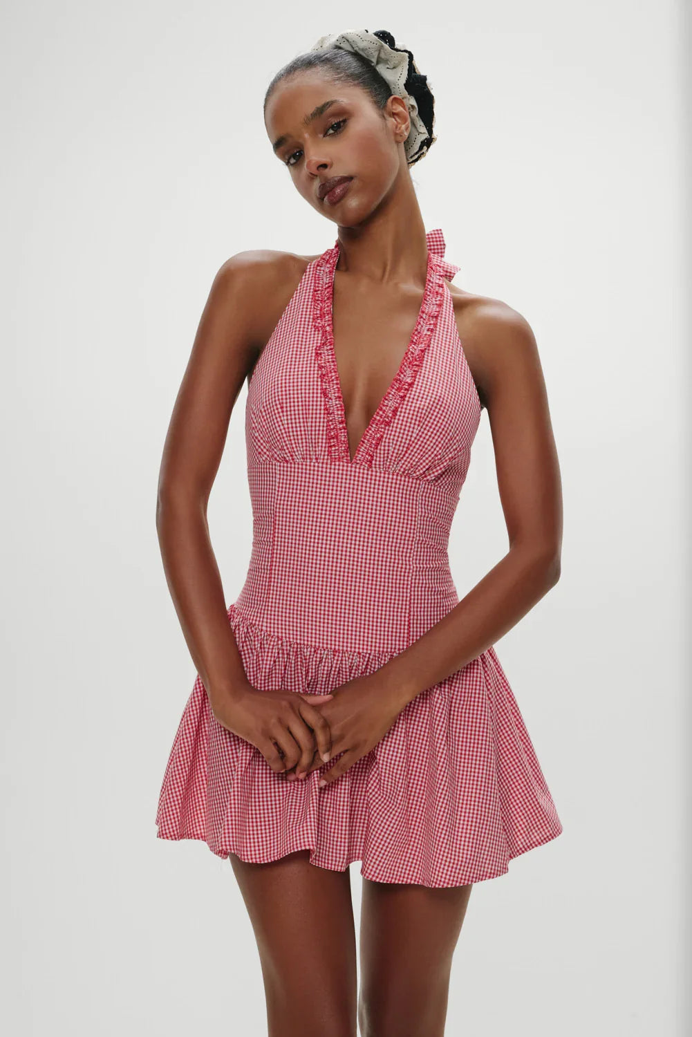 Scout Halter Cotton Mini Dress Picnic Basket