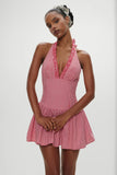Scout Halter Cotton Mini Dress Picnic Basket
