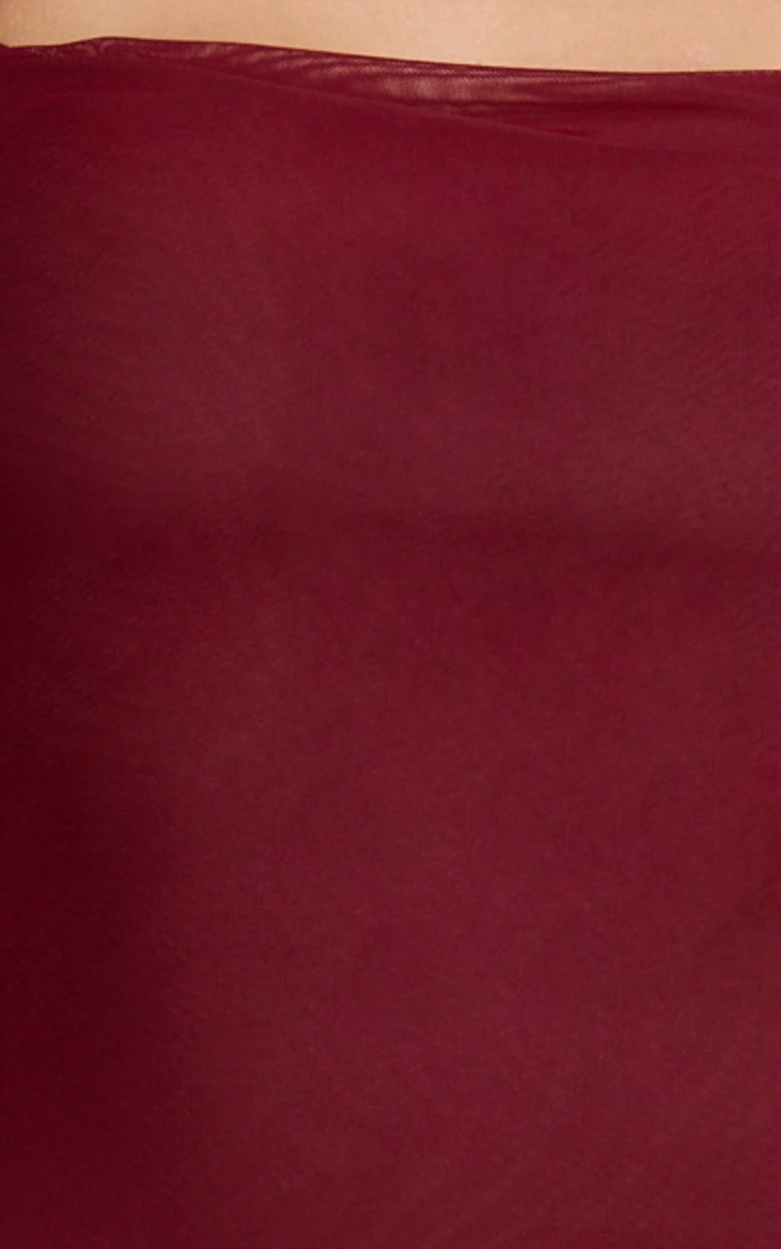 Rosha Midi Dress Ruffle Strap Dress in Wine