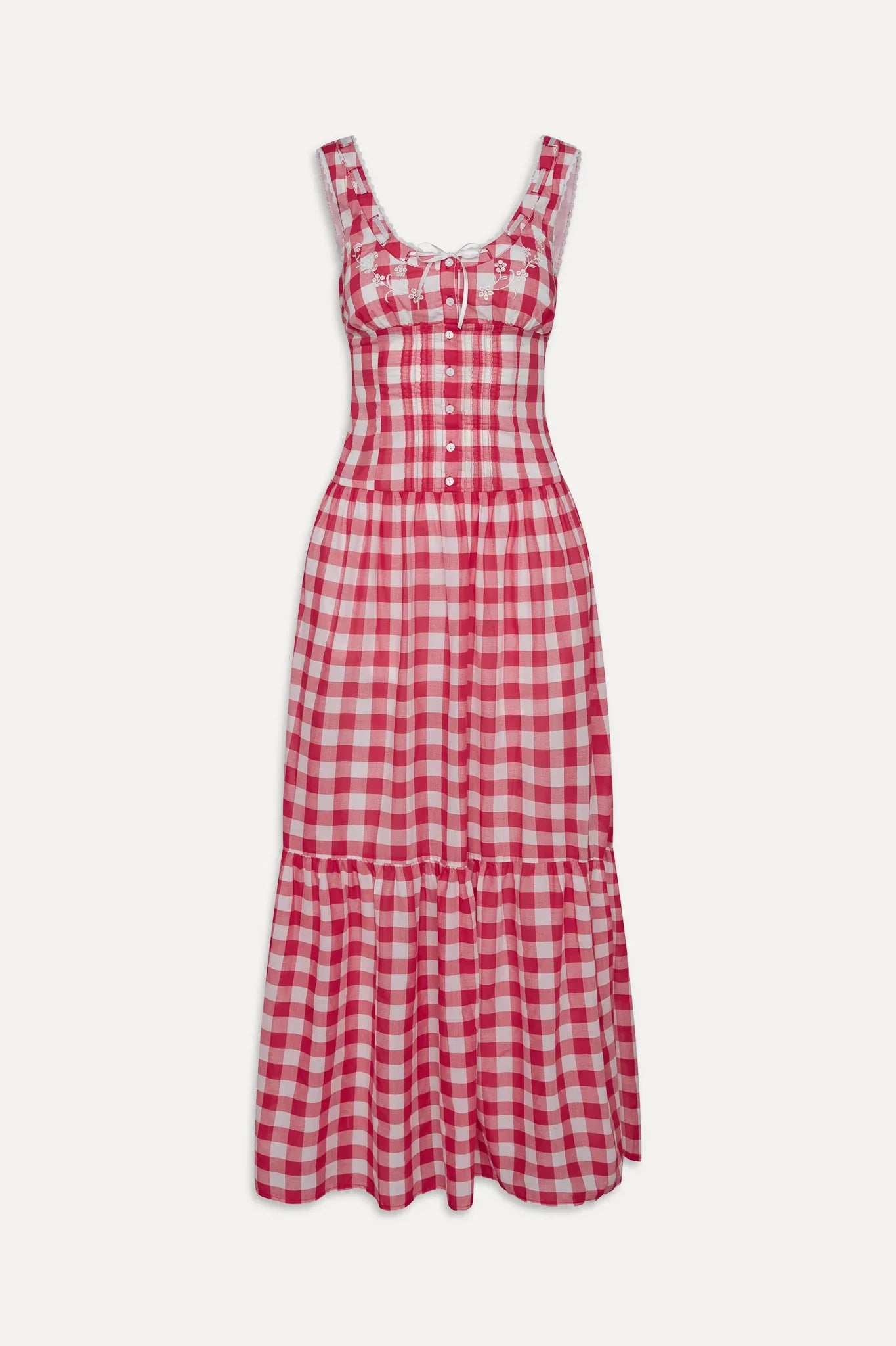 x BELLA HADID Southern Belle Midi Dress Malibu Picnic