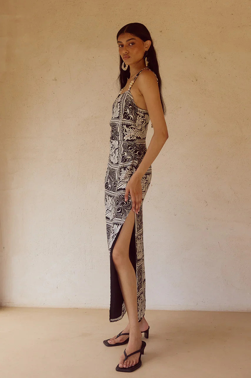 CHANTELLE MIDI DRESS HAVANNA BLACK