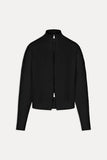 Bea Cloud Knit Zip Up Sweater Black