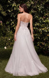 ELLEN GOWN OFF WHITE STRAPLESS A LINE LACE TULLE DRESS