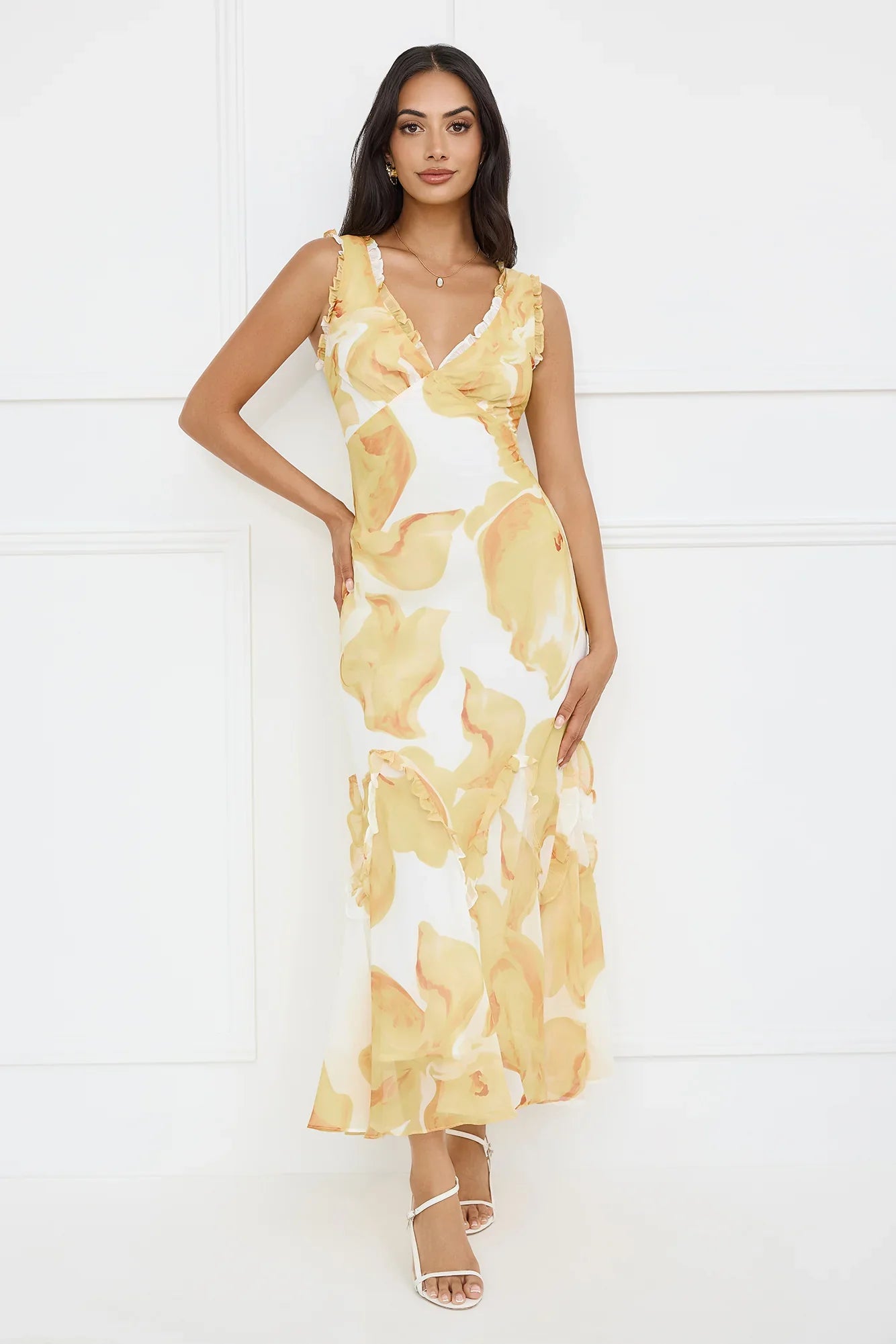 Lemon Meringue Maxi Dress Yellow