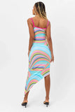 Erma Shine Dress Rainbow Swirl