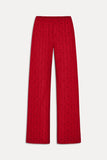 Princess Eyelet Pants Red Rose