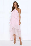 Dreamlight Affair Halter Maxi Dress Pink