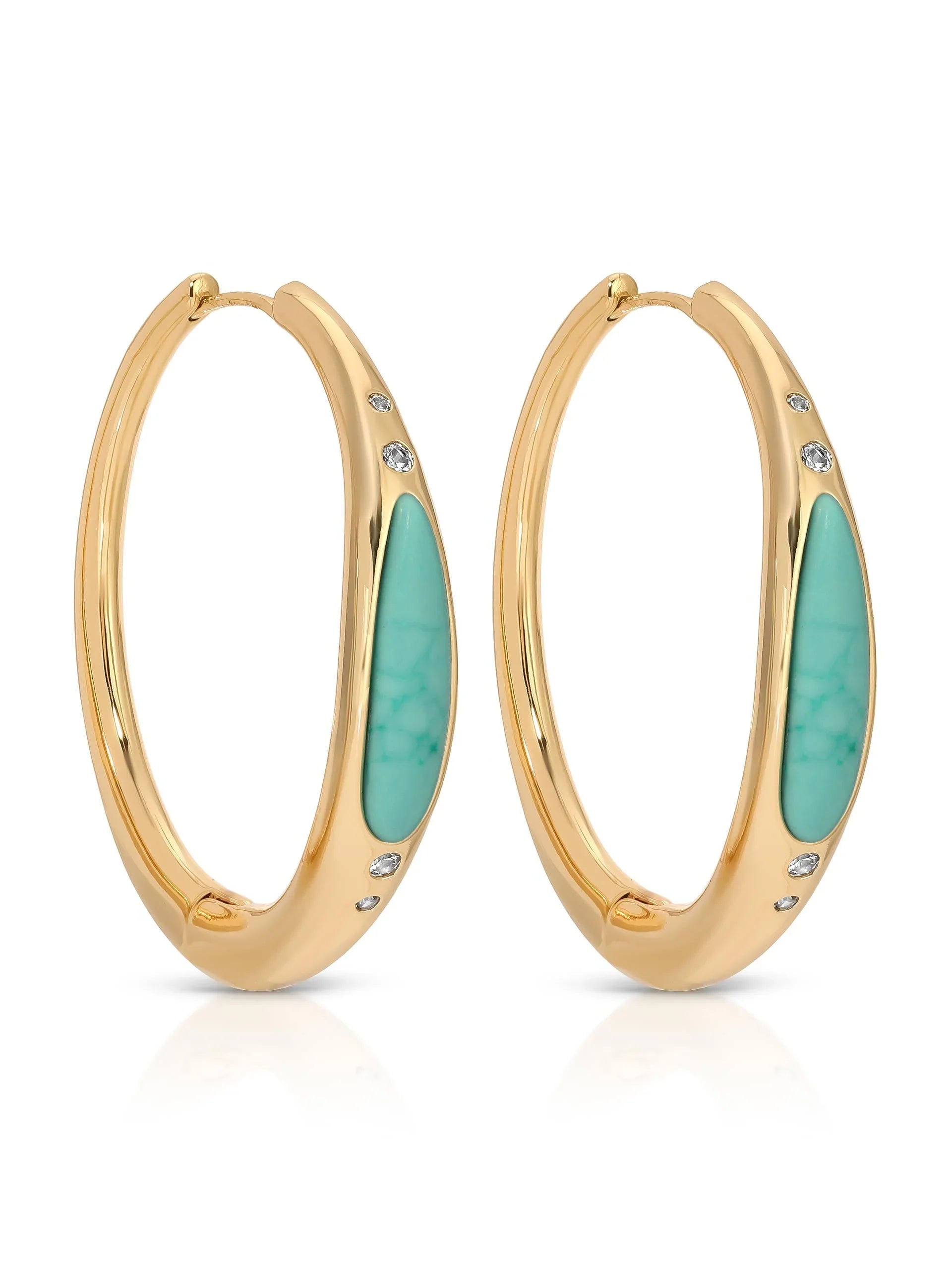 Turquoise Solstice Hoops