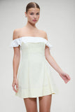 Lilah Striped Mini Dress Daisy Stripe