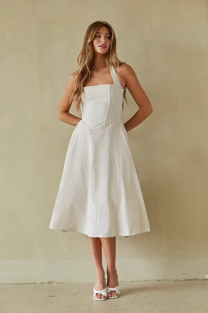 Dorothy Gingham Midi Dress