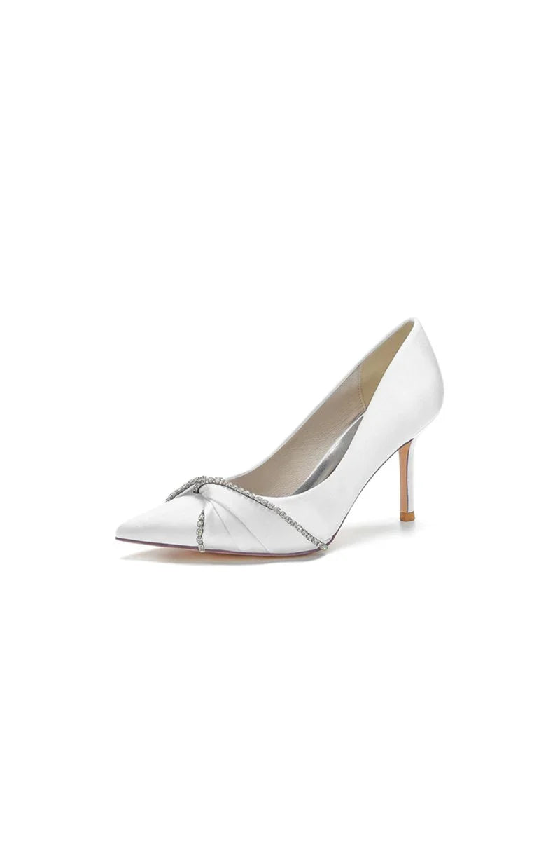 Party Pointed Toe Crystal High Heels