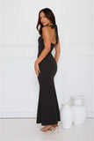 Flickers Of Fantasy Halter Maxi Dress Black