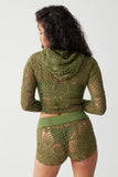 Lyla Crochet Mini Short Sea Moss