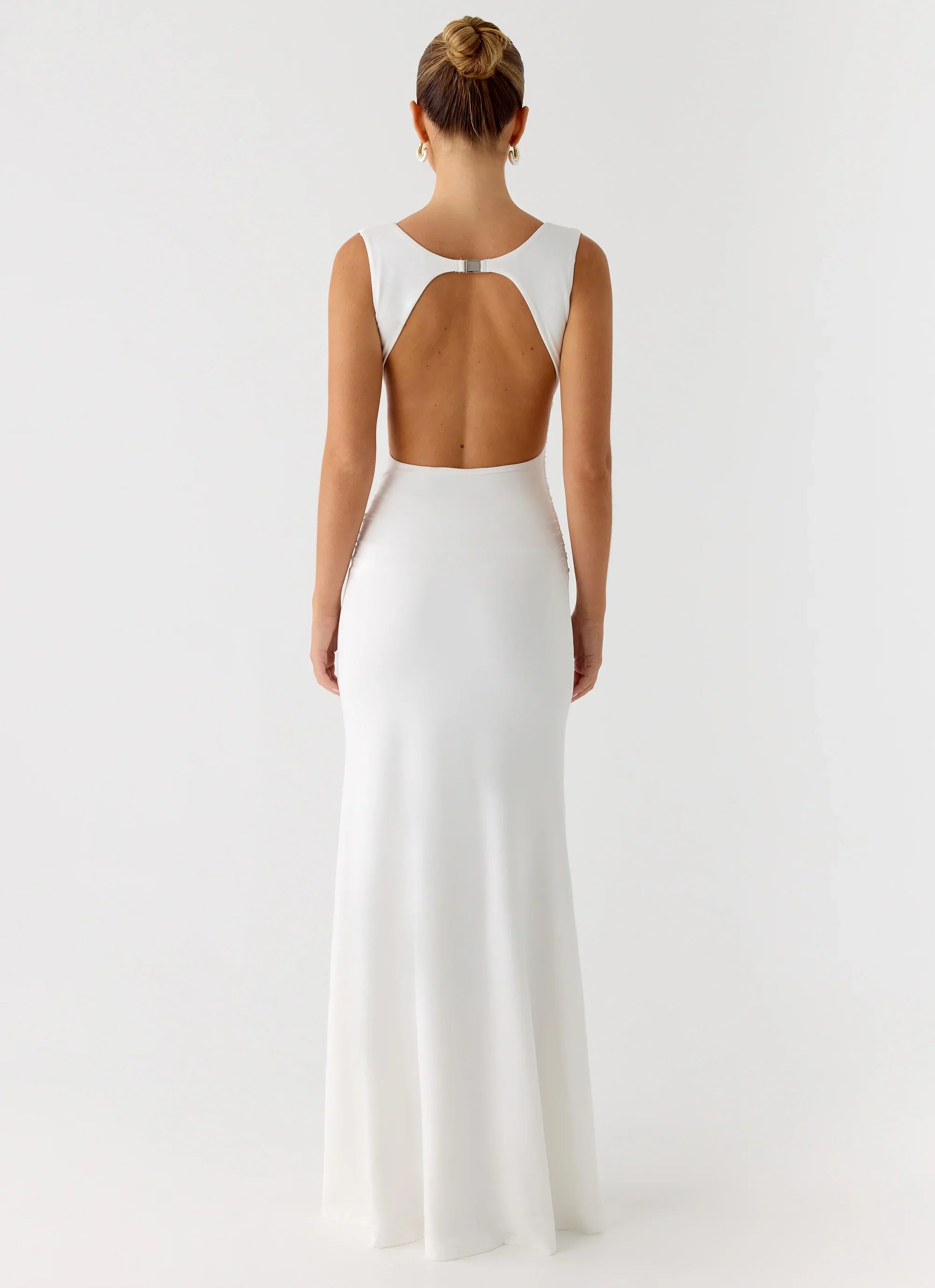 Cherry Sky Maxi Dress White