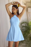 SHELBIE MINI DRESS SKY BLUE