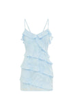 AISHA MINI DRESS SKY BLUE