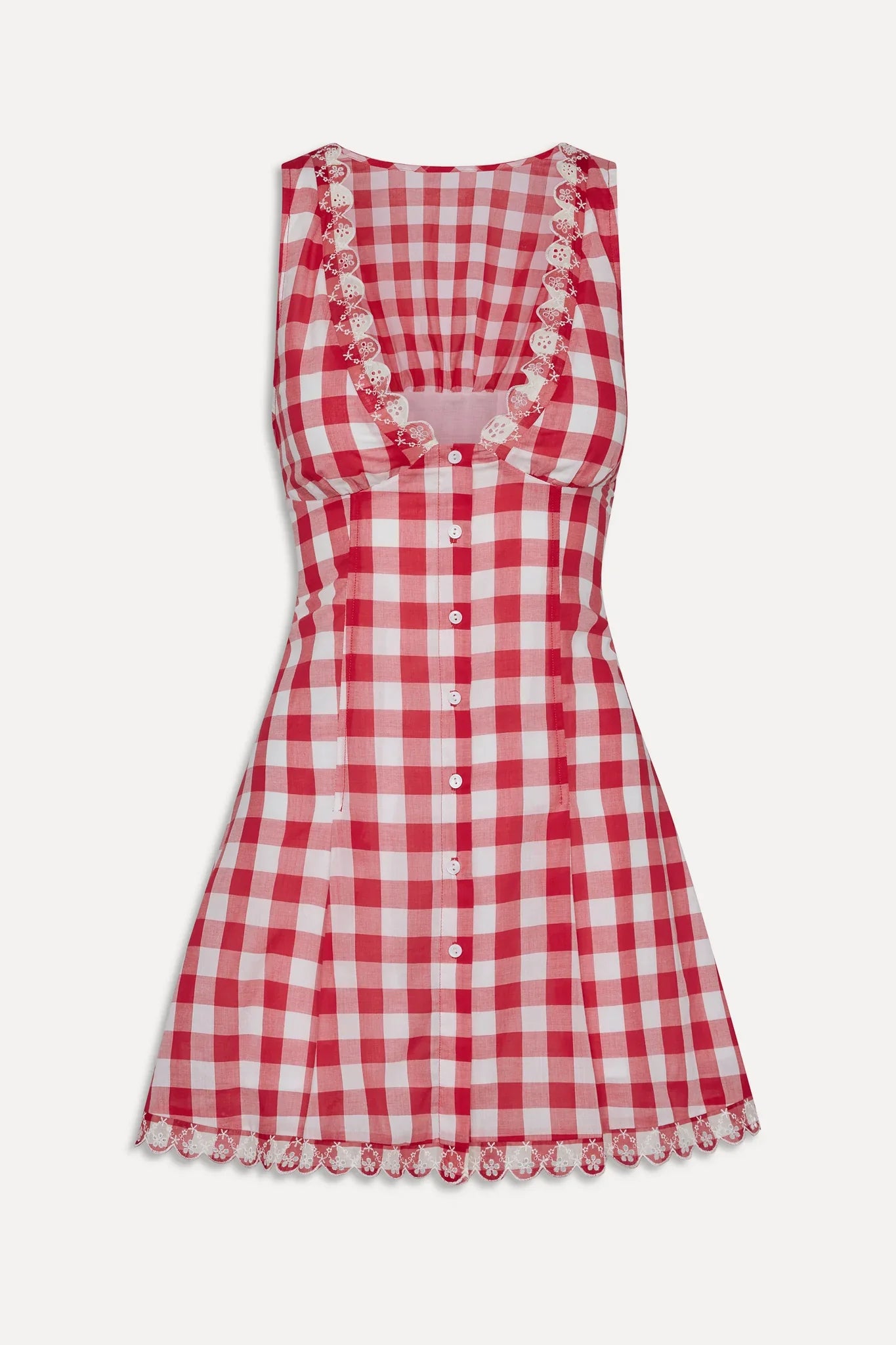 x BELLA HADID Farm Gingham Mini Dress Malibu Picnic