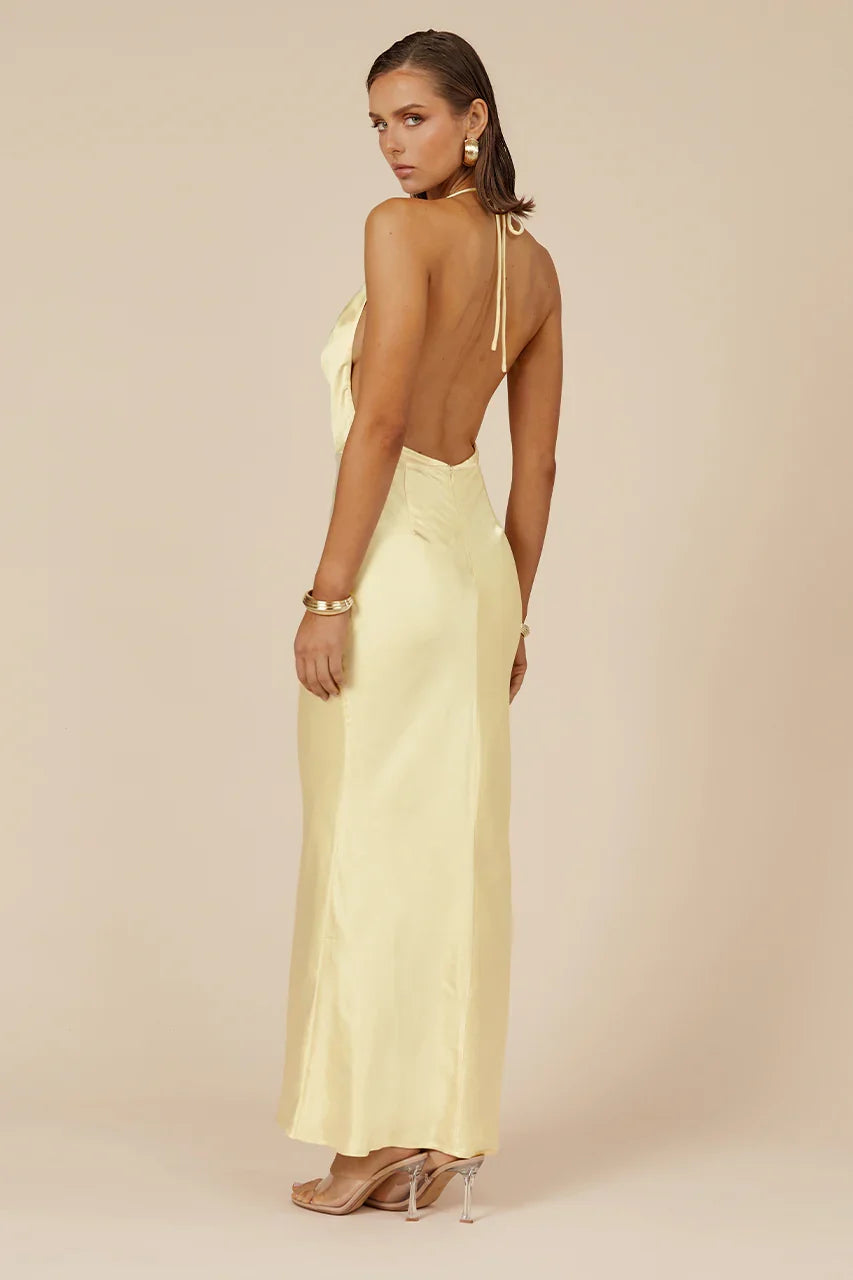POSEY MAXI DRESS LEMON