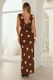 Viral Mode Maxi Dress Brown