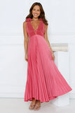 Special Like You Satin Maxi Dress Rose