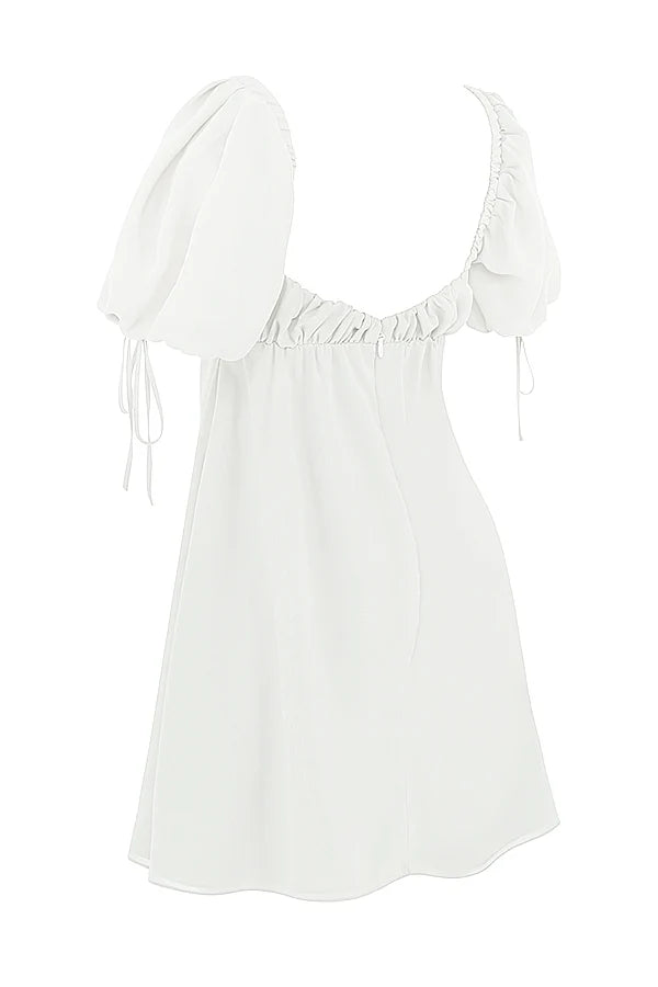 ivory georgette mini dress sale