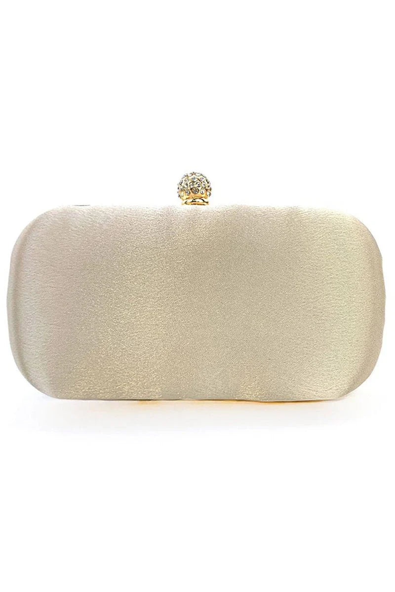 Pearl Rhinestone Beaded Square Handbag