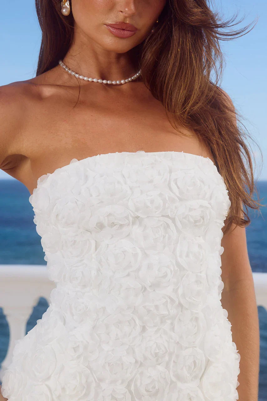 ROSALINE MINI DRESS WHITE