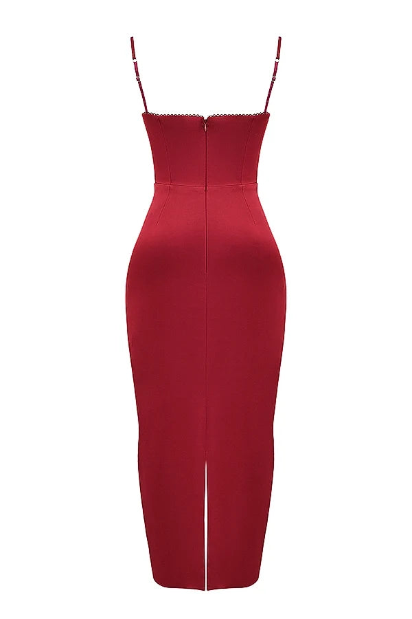 ruby corset maxi dress