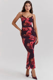 romantic floral maxi dress
