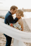 Vintage Ultra Modern Sheer Bridal Veil Wedding Veil