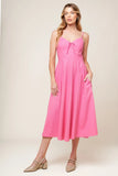 ROSEWATER PINK MIDI DRESS