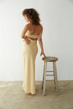 Jayla Strapless Open Back Maxi Dress
