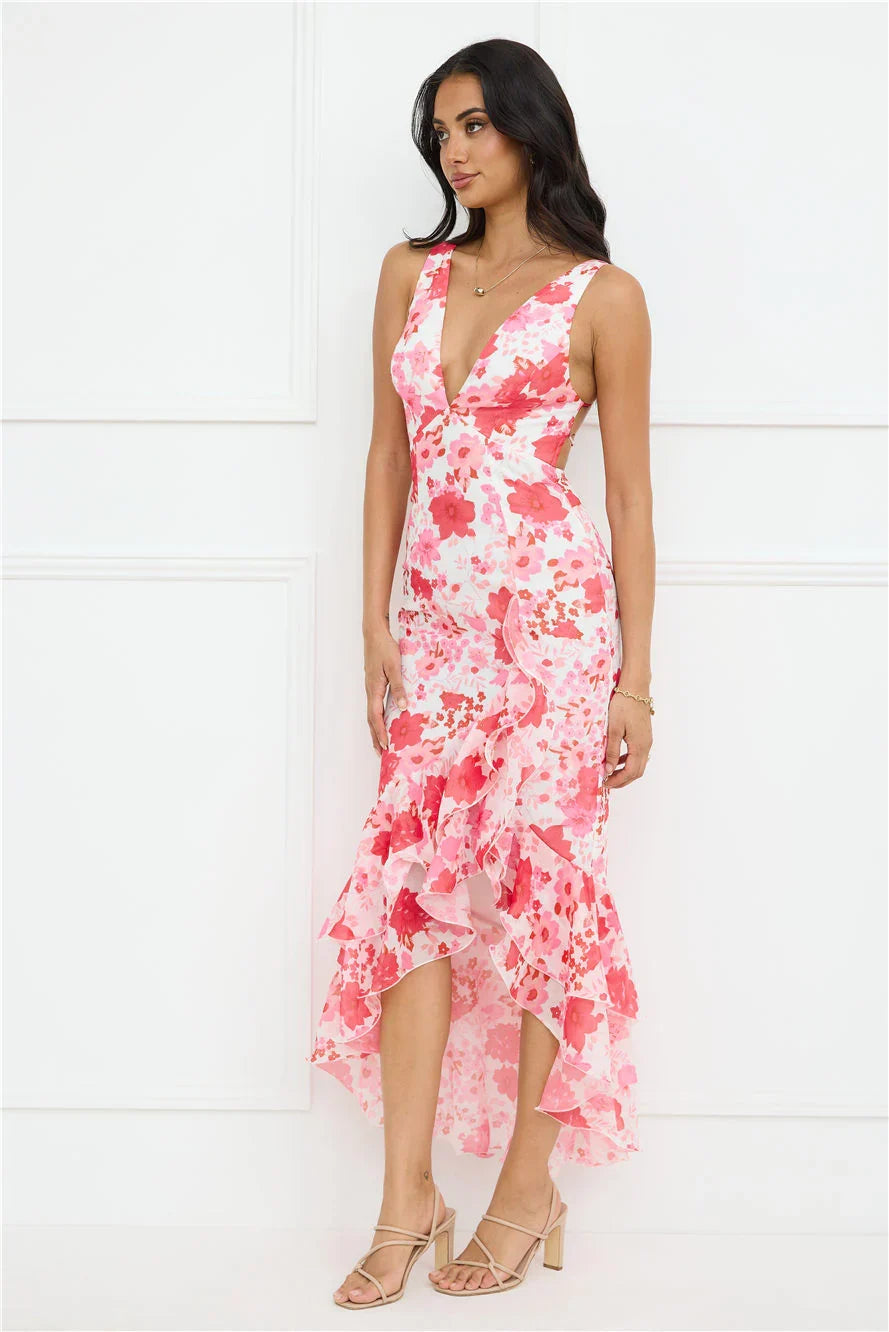 Wild In Wonder Maxi Dress Pink