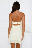 Bahamas Breeze Strapless Mini Dress Yellow