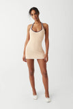 Dolly Knit Mini Dress Sunset Stripe