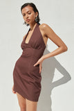 JIANNA MINI DRESS CHOCOLATE