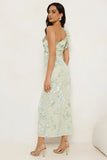 Real Life Doll One Shoulder Maxi Dress Sage